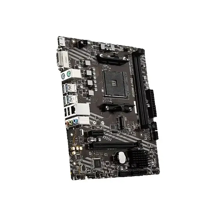 Nouveau MSI A520M A PRO Micro ATX AMD A520 DDR4 M.2 USB3.2 STAT 3.0 SSD/64G meilleur support R9 ordinateur de bureau CPU Socket AM4 carte mère