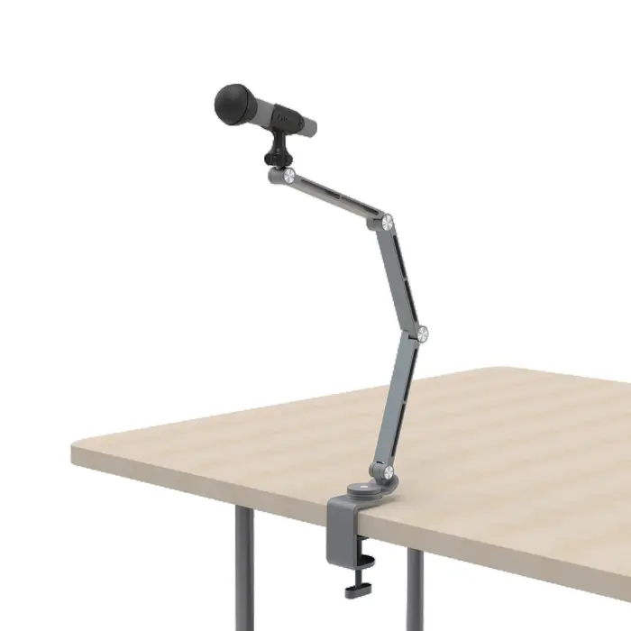 Bras télescopique pour microphone réglable