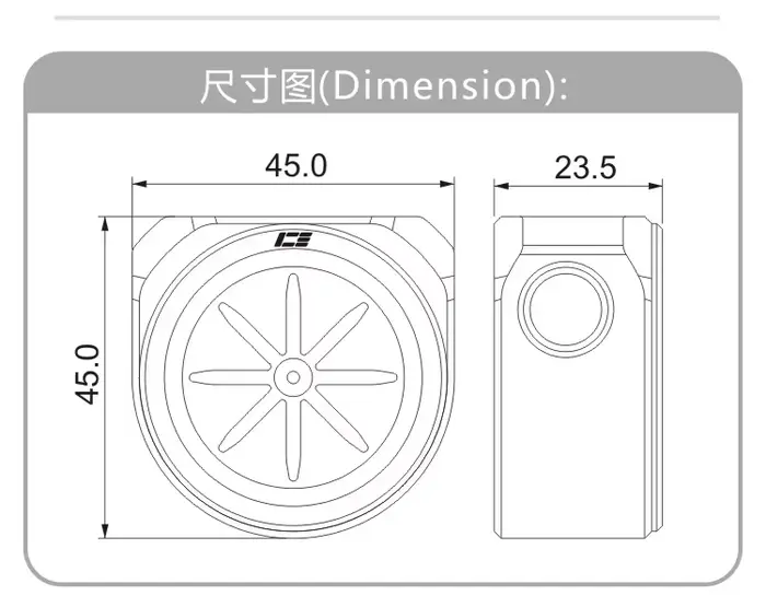 IceManCooler G1/4 "vitesse de débit de refroidissement par eau