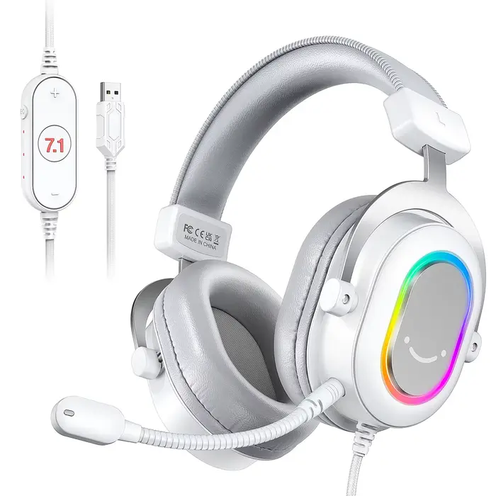 Casque de jeu FIFINE RGB avec son Surround 7.1/3-EQ/MIC