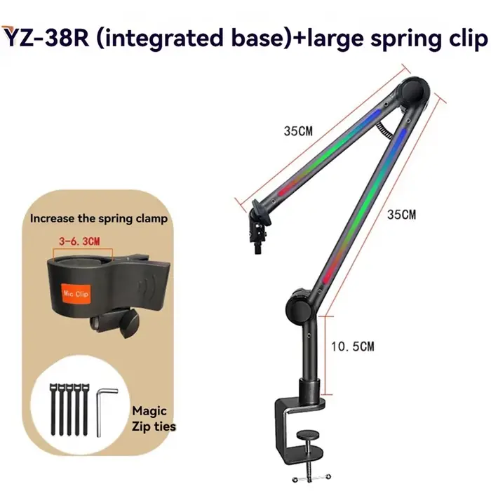 Support de bras de Microphone RGB