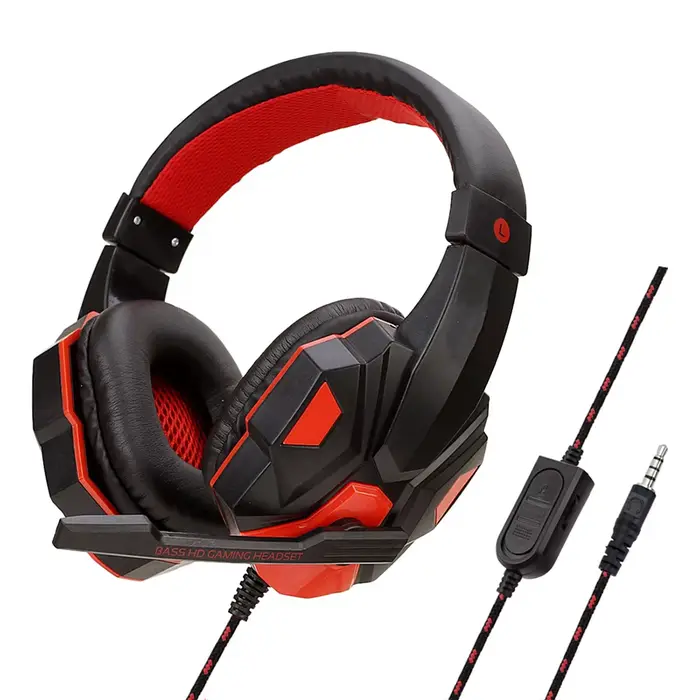 Casque de jeu filaire 3,5 mm avec microphone 120 ° Casque de jeu stéréo PC réglable pour PS4, PS5,