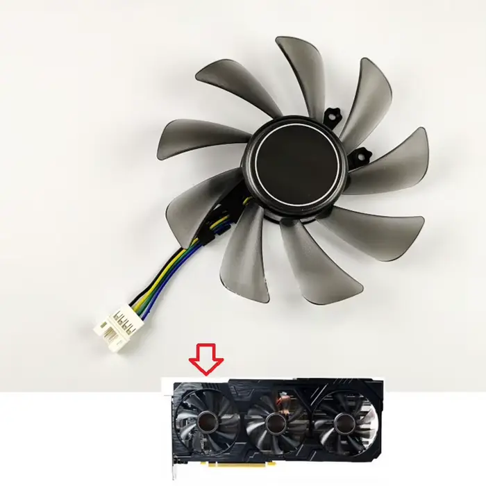 Ventilateur de refroidissement de carte graphique GALAX, 85mm, 4Pin, pour RTX2060 2070 2080 SUPER OC