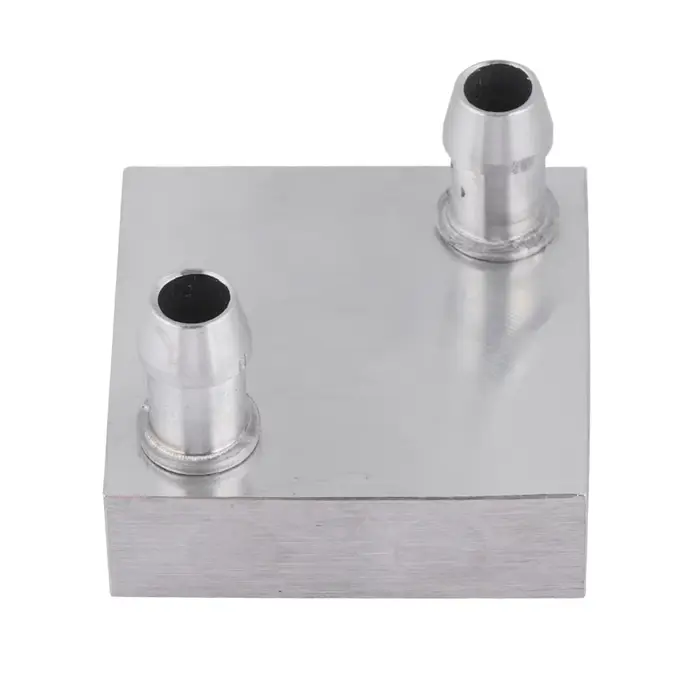Bloc de refroidissement à eau 40x40mm haute performance, faible restriction, en aluminium, avec buse