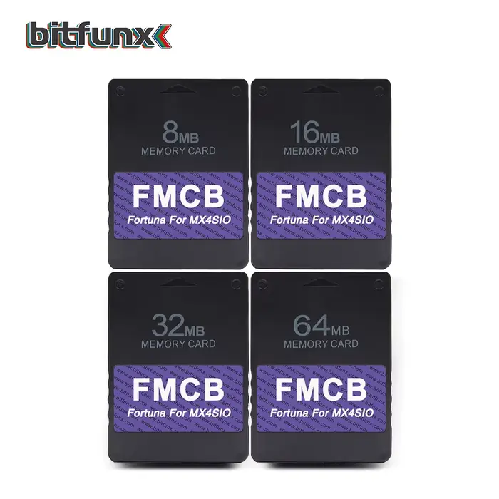 Bitfunx Fortuna carte mémoire McBoot OPL gratuite pour PS2 MX4SIO SIO2SD adaptateur SD pour Console de jeu PS2 mince