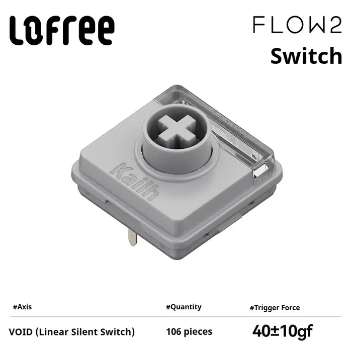 Lofree FLOW2 POM commutateur de clavier mécanique à arbre bas série Cloud personnalisation d'arbre FLOW2 échange à chaud personnalisation Kailh