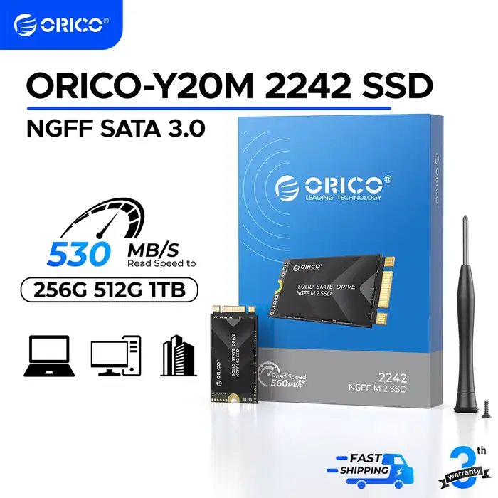 ORICO M.2 SATA3.0 SSD 2242 TLC NAND SATA III 6Gbps interne M.2 SSD NGFF disque d'état pour ordinateu