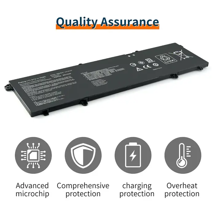 BVBH C31N2105 70Wh 6072 mah/5895 mah batterie pour ASUS Vivobook 14X/15X/16X ZenBook 14X