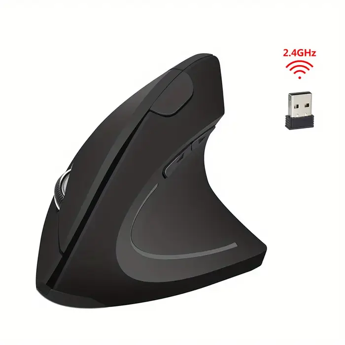 Souris optique filaire verticale ergonomique de rvb de main droite pour le jeu sain de PC
