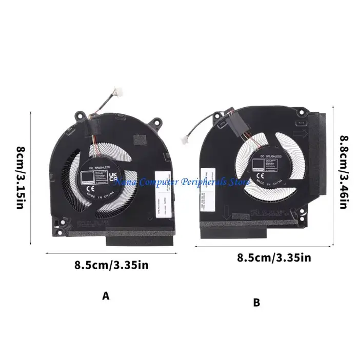 F68C CPU GPU ventilateur refroidissement dissipateur thermique ordinateur portable carte graphique