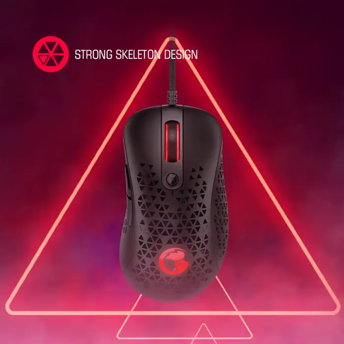 Souris de jeu filaire GameSir GM500 ultra-légère pour PC avec capteur optique PMW33600 12000 DPI