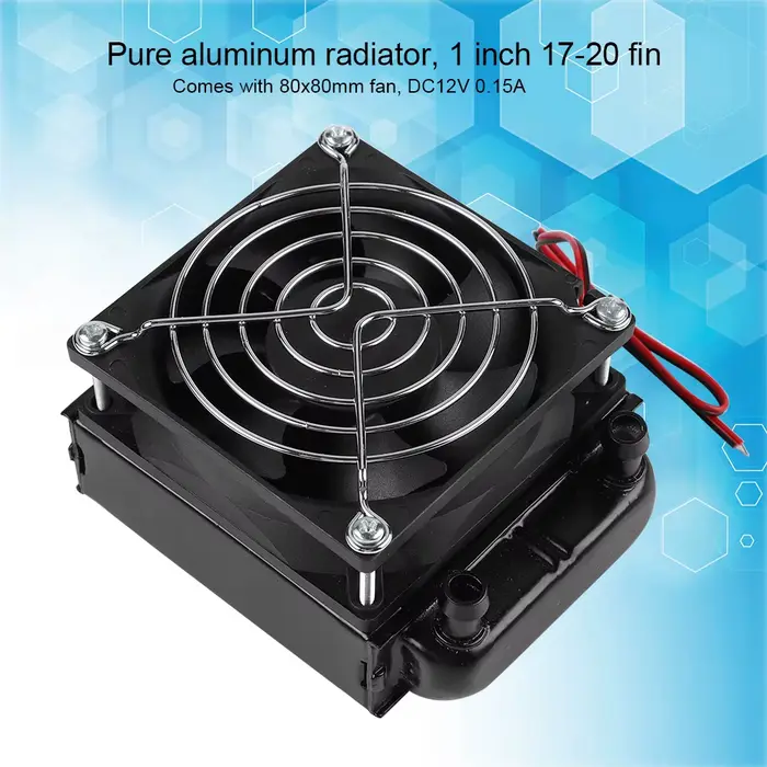 Refroidisseur de processeur radiateur à rangée de chaleur CPU 80MM CPU LED