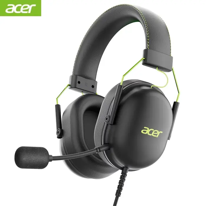 2025 Acer Gaming Casque OHW200 7.1 Surround Sound Wired USB Casques Gamer avec micro suppression du