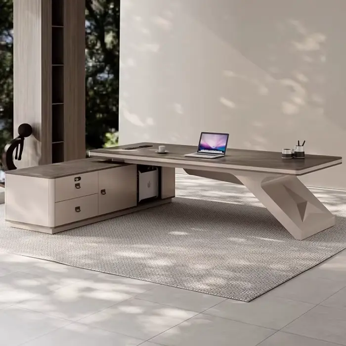 Bureau d'ordinateur de jeu Portable en forme de L
