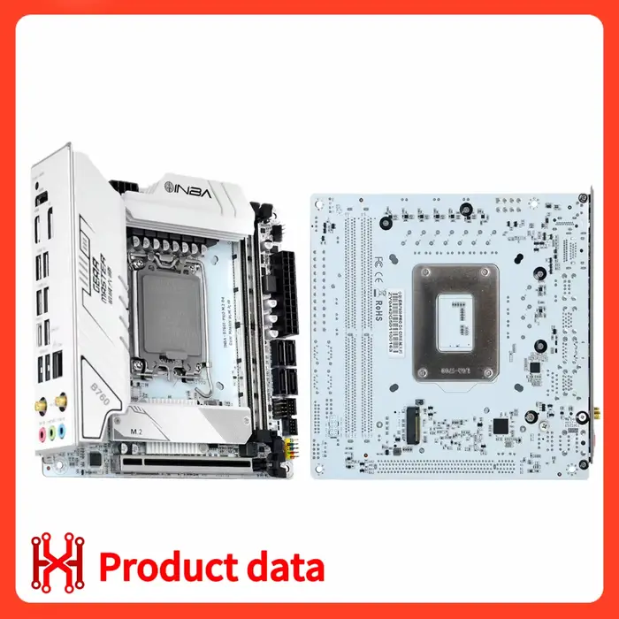100% nouveau B760i ITX MINI carte mère pour LGA 1700 Support Core i5 12400F DDR4 2*8GB 3200Mhz CPU mémoire RAM