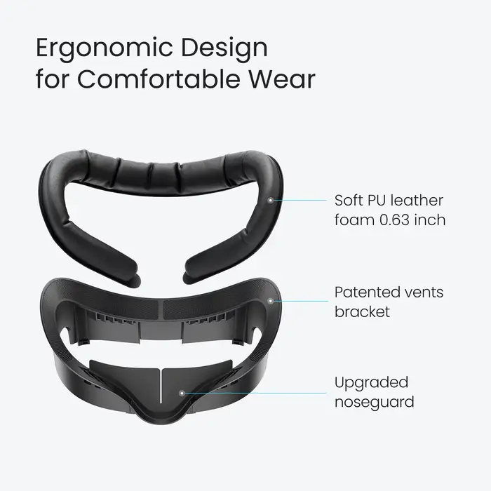KIWI design V3 Interface faciale compatible avec les accessoires Meta Quest 3