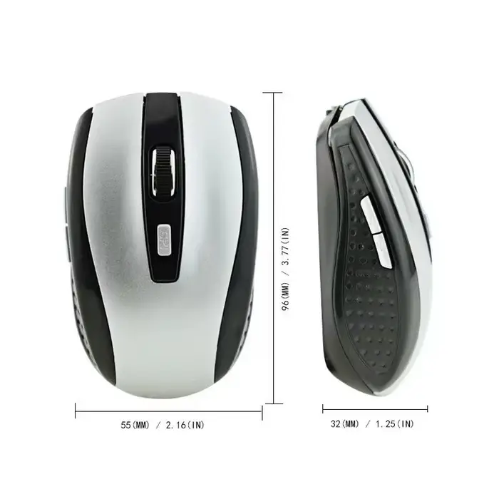 Souris sans fil optique rouge 6D de 2.4G USB