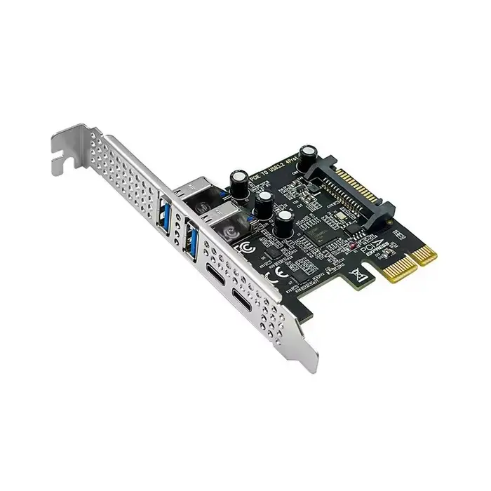 Carte d'extension PCIE vers USB 3.2 Gen1 5 Gbit/s