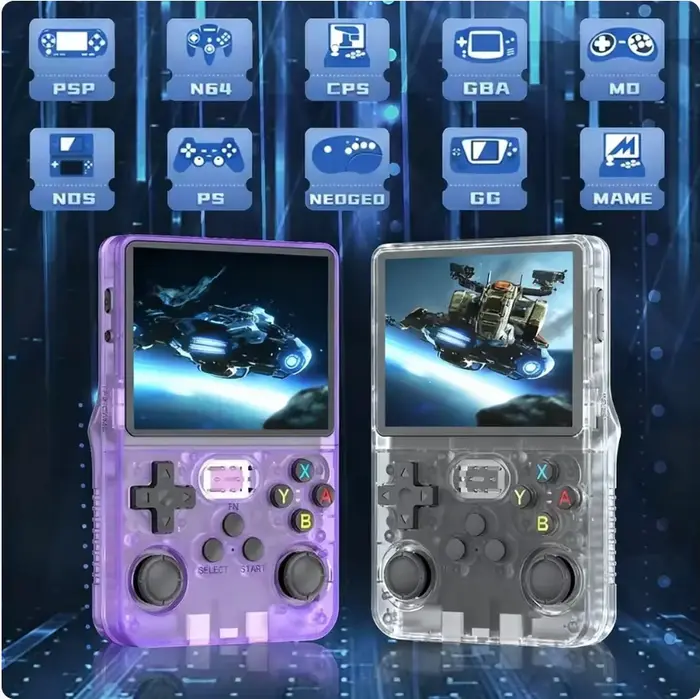 Console de jeu rétro classique R36S avec système ARKOS