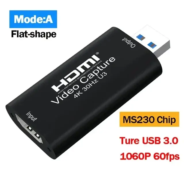Carte de Capture vidéo HDMI 4K MS2130 USB 3.0 réelle 1080P 60FPS