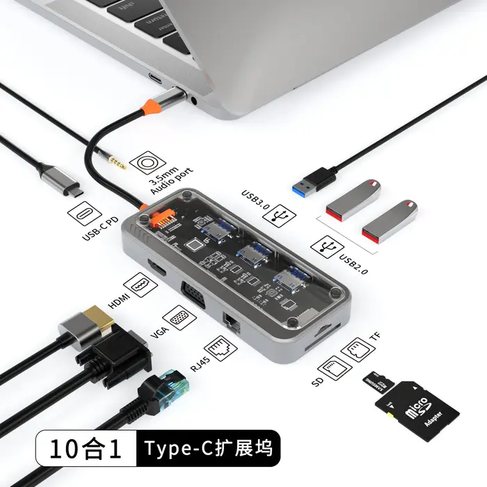 Station d'accueil USB C vers écran 4K @ 30Hz