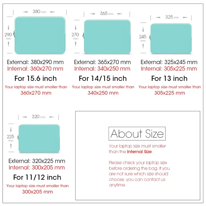 Étui en coton doux pour ordinateur portable