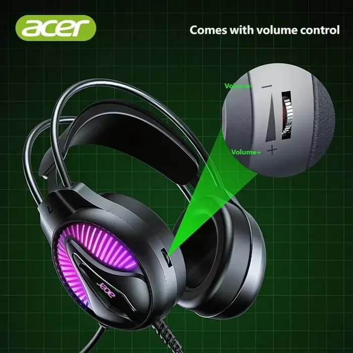 Casques filaires Acer pour joueurs avec micro