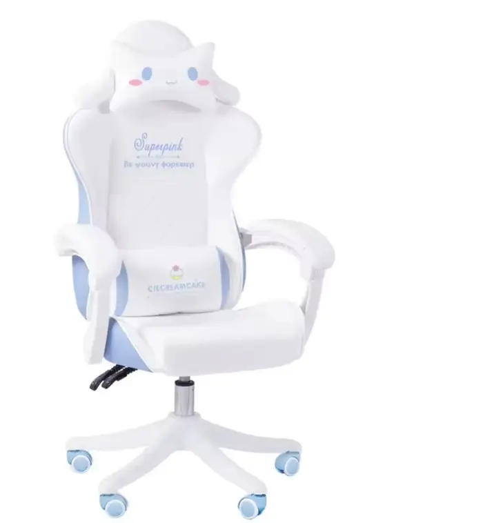Chaise de jeu Super confortable, chaise de bureau, ancre féminine, diffusion en direct, rotative, mignonne, rose, WCG