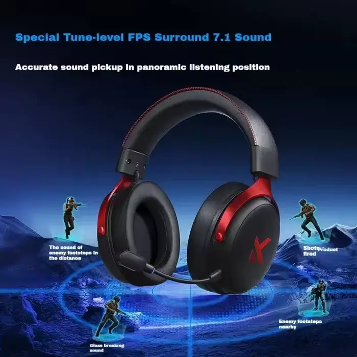 Casque de jeu MCHOSE V9 Pro sans fil