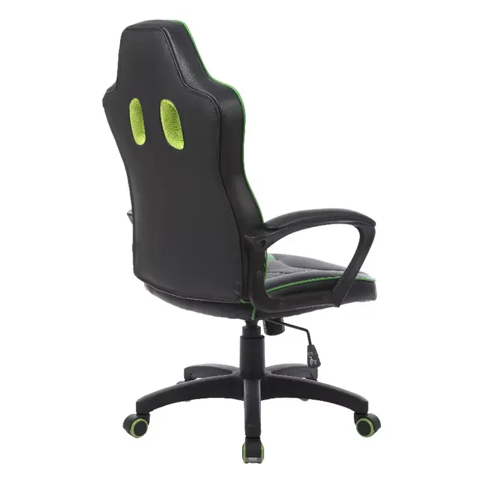 Chaise de bureau pivotante verte pour longues heures de travail