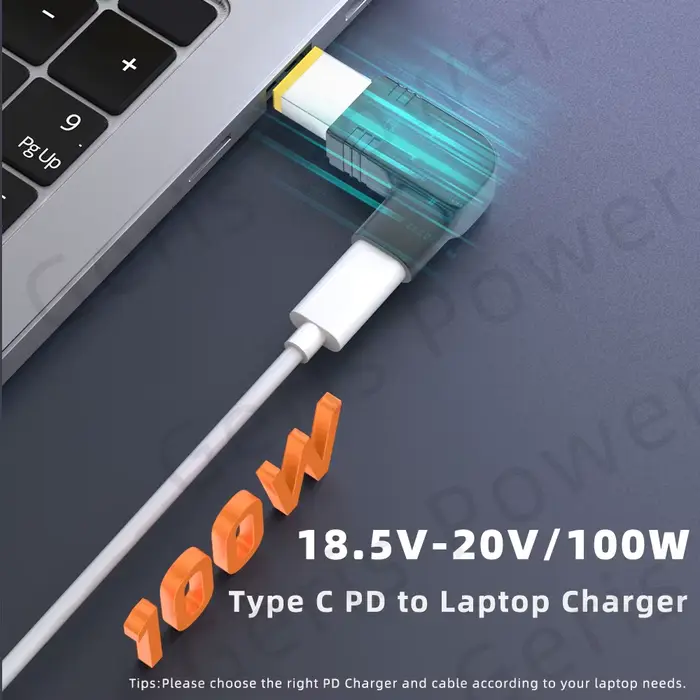 ​ P P P P ​ Convertisseur de chargeur universel D 100W Type C vers pour ordinateur portable