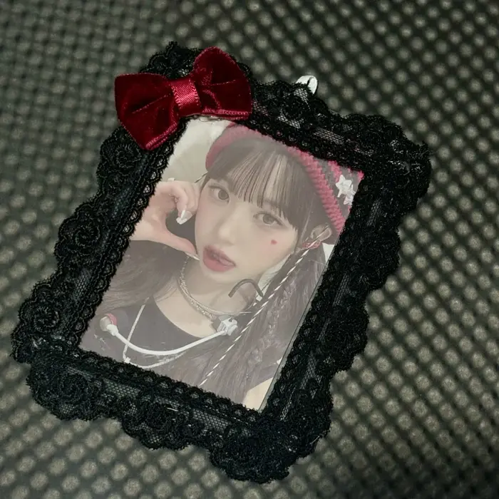 Porte-cartes photo noir