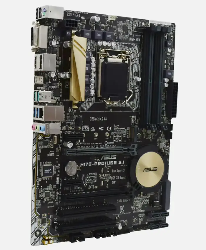 ASUS H170-PRO/USB 3.1 ATX carte mère Intel H170 LGA1151 DDR4 SATA3 HDMI DVI-D DP Audio