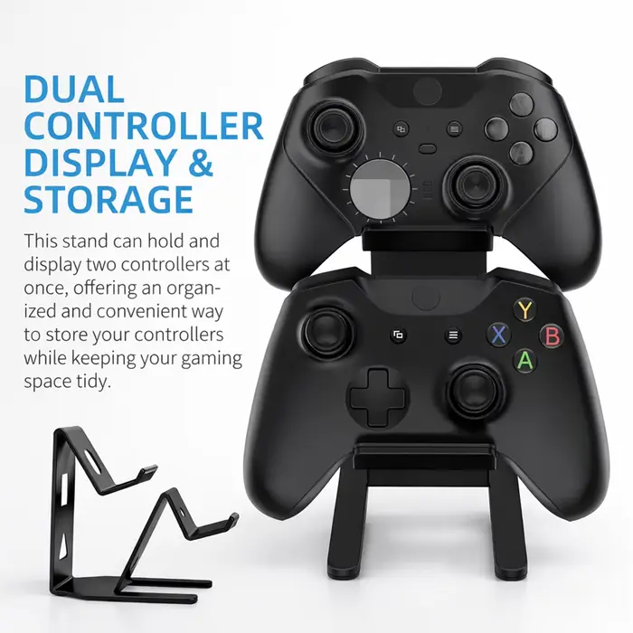 Support de bureau universel pour manettes de jeu en métal double