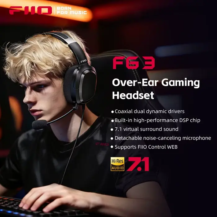 Casque de jeu USB FIIO FG3 HIFI
