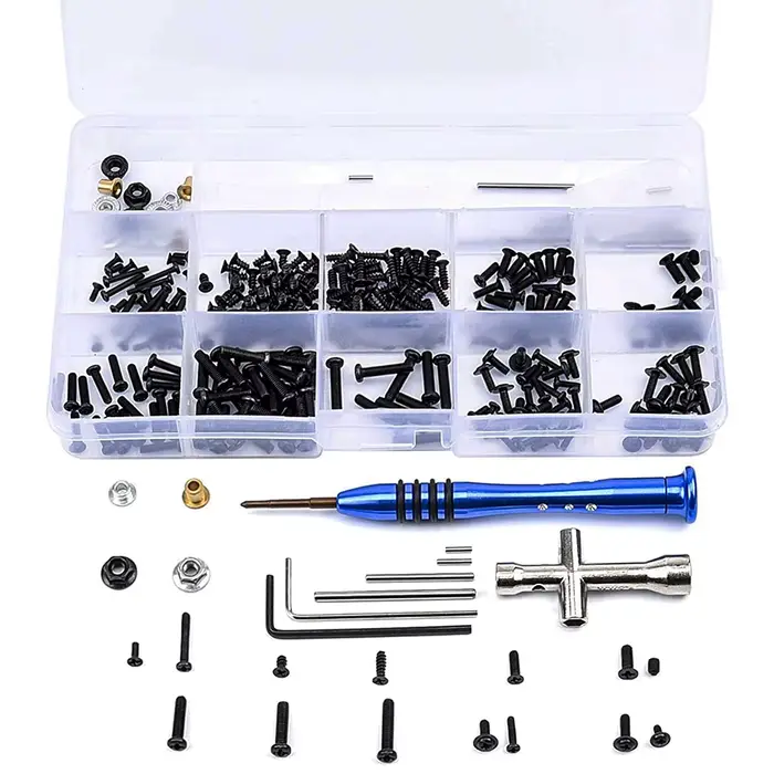 Kit d'outils et de vis pour voiture RC, 316 pièces, boîte de vis M2 M2.5 M3, fournitures de réparati