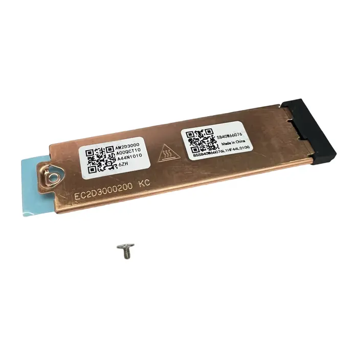 Support de montage et dissipateur thermique pour disque SSD M.2 PCIe 2280 pour ordinateurs portables Lenovo ThinkPad T14, T14S Gen 3, Gen 4, Gen 5, T15P Gen 3, T16 Gen 1