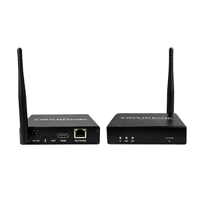 Encodeur vidéo HD 4k en direct, streaming H.265 HEVC H.264 WiFi HDMI vers IP avec enregistrement sur carte TF, RTMP RTSP SRT UDP HLS ONVIF