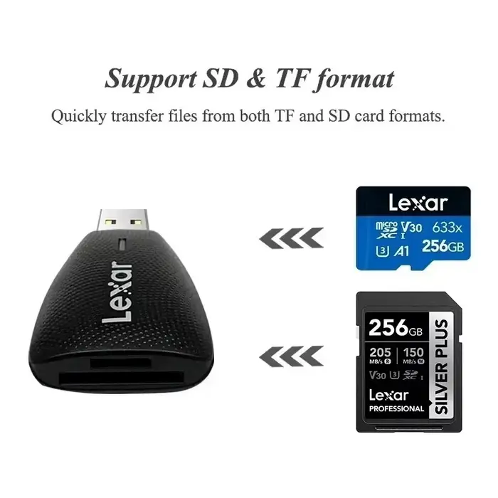 Lecteur de carte Lexar pour PC portable USB3.2 Type-C USB3.1 Lexar