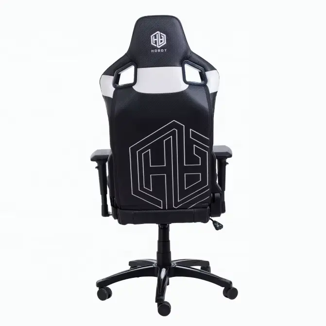 Chaise de bureau gaming ergonomique en cuir style course pour PC Gamer