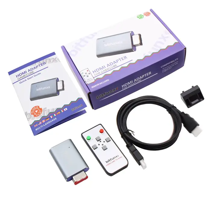 Bitfunx GC Vidéo HDMI ™   Adaptateur numérique AV vers HDMI ™   GC2HD pour console de jeu Nintendo G