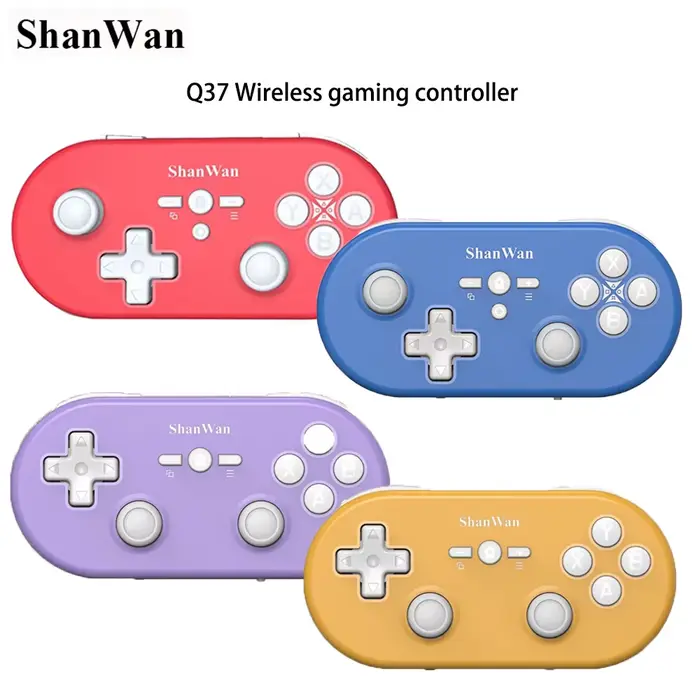 Q37 contrôleur de jeu sans fil Bluetooth Micro jeu Mini manette Hall Joystick pour PC Windows Android IOS téléphone