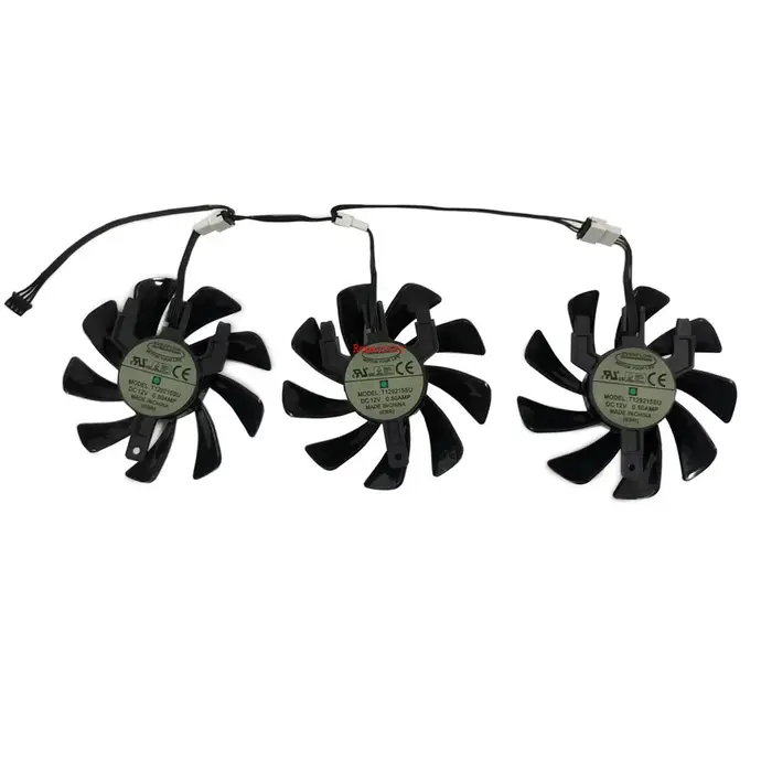 Refroidisseur de carte graphique, ventilateur GPU pour Sapphire R9 FURY R9-fury 4G Tri-X, pour Sapphire RX 6800 6800XT 16GB PULSE, 3 pièces/ensemble T129215BU