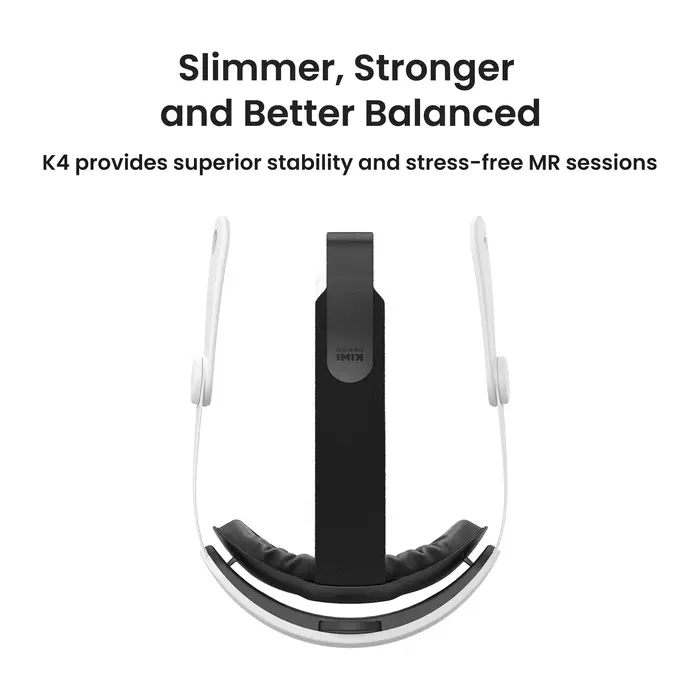 KIWI design K4 sangle de tête confortable Compatible avec Quest 3/Quest 3S Elite Strap VR accessoire
