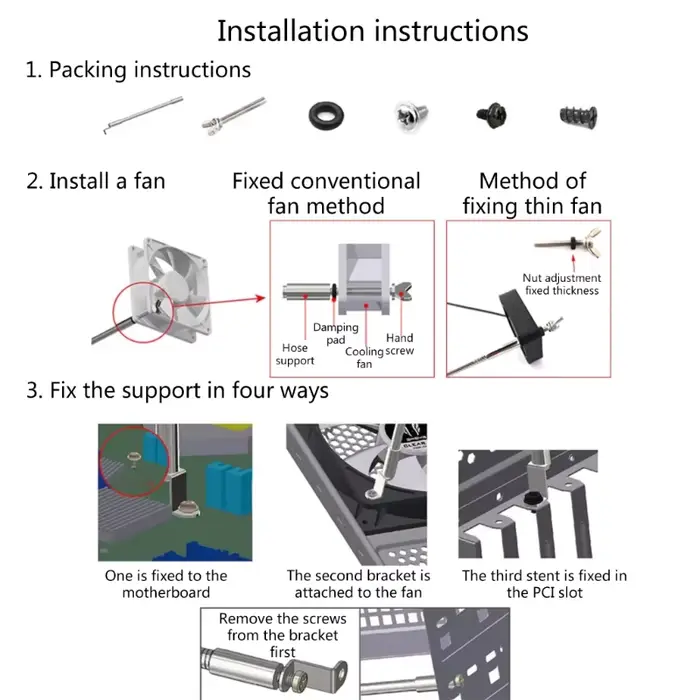 B0KA-Refroidisseur T1 robuste de haute qualité, support de refroidissement IMACooling pour l'électronique