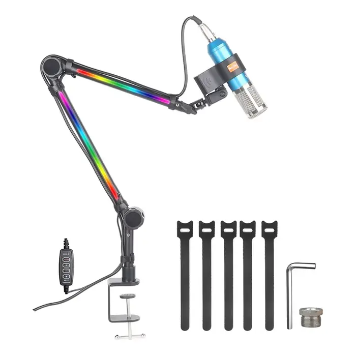 Support de bras de Microphone RGB