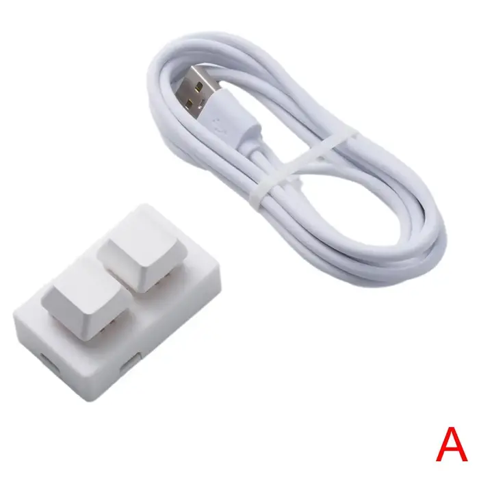 Clavier de raccourci à 2 touches, copie et coller USB, clavier mécanique Macro Programmable personna