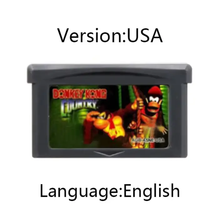 Cartouche de jeu vidéo GBA 32 bits, série Donkey Kong vs. Donkey Kong Country pour GBA/SP/DS