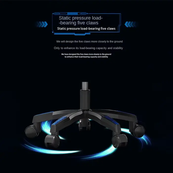 Chaise de jeu avec accoudoirs pivotants en cuir PU