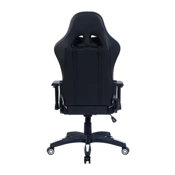 Fauteuil pivotant ergonomique en tissu noir Anji personnalisé pour bureau et gaming